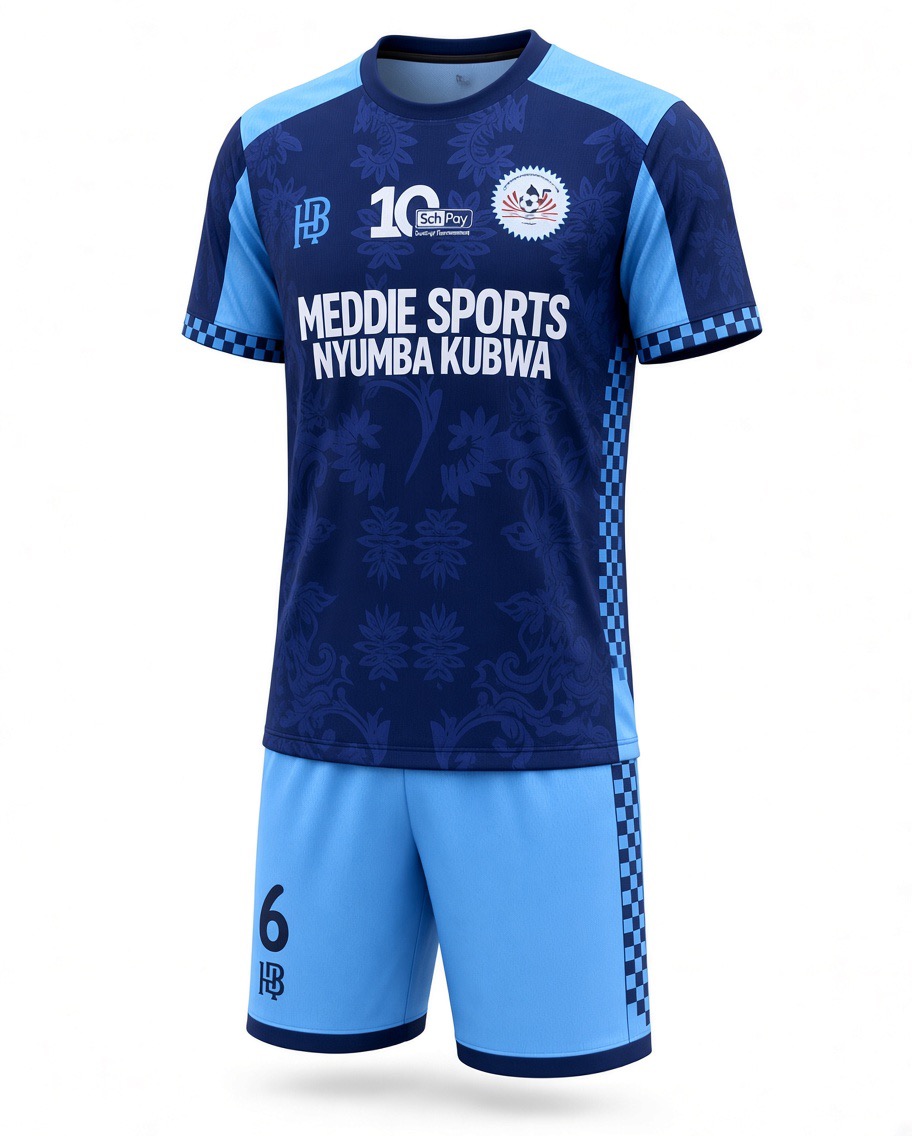 CATDA FC 2026/27 blue home kit — official shirt and shorts